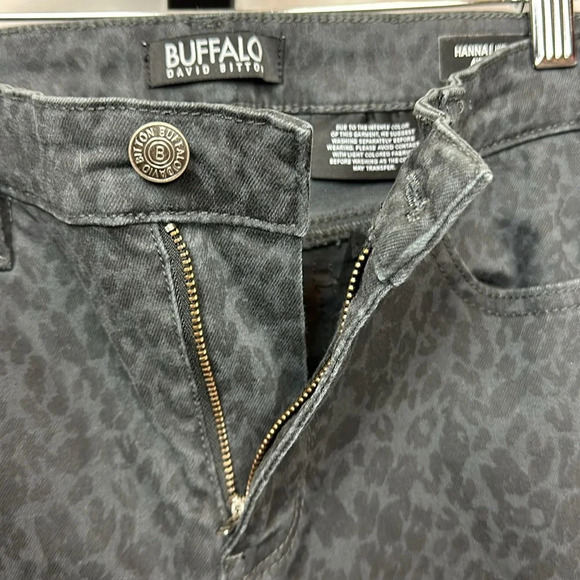 NWOT Buffalo David Bitton Hanna animal print high-rise skinny leg  stretch pants - Picture 7 of 12